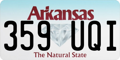AR license plate 359UQI