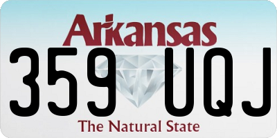 AR license plate 359UQJ