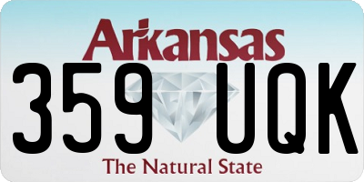 AR license plate 359UQK