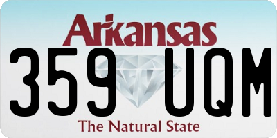 AR license plate 359UQM