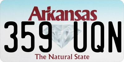 AR license plate 359UQN
