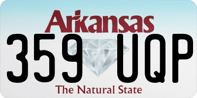 AR license plate 359UQP