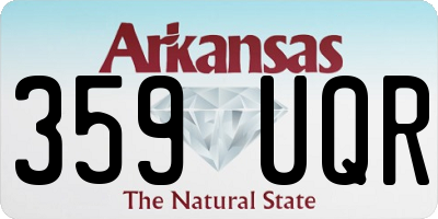 AR license plate 359UQR