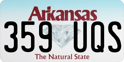 AR license plate 359UQS