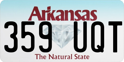 AR license plate 359UQT