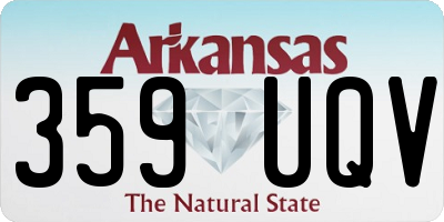 AR license plate 359UQV