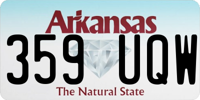 AR license plate 359UQW