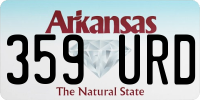 AR license plate 359URD