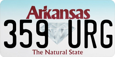 AR license plate 359URG