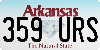 AR license plate 359URS