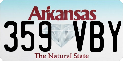 AR license plate 359VBY