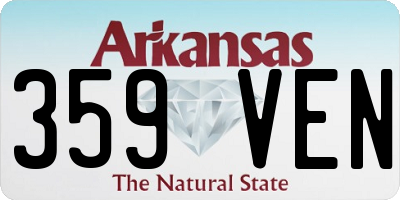AR license plate 359VEN