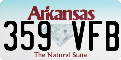 AR license plate 359VFB
