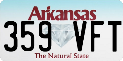 AR license plate 359VFT