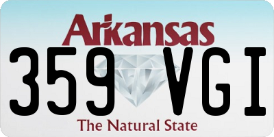 AR license plate 359VGI