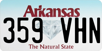 AR license plate 359VHN