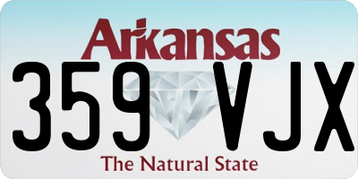 AR license plate 359VJX