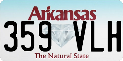 AR license plate 359VLH