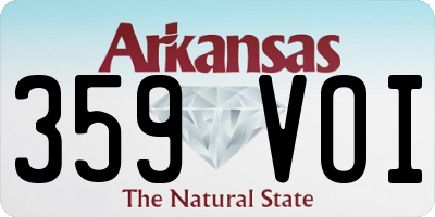 AR license plate 359VOI