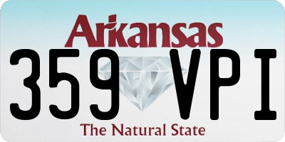 AR license plate 359VPI