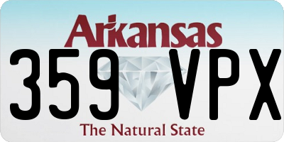 AR license plate 359VPX
