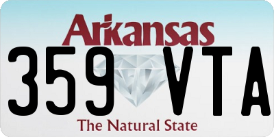 AR license plate 359VTA