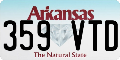 AR license plate 359VTD