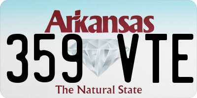 AR license plate 359VTE