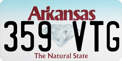 AR license plate 359VTG