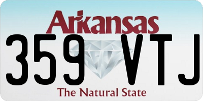 AR license plate 359VTJ