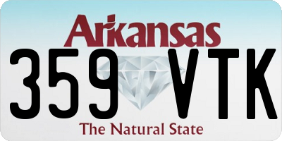 AR license plate 359VTK