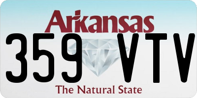 AR license plate 359VTV