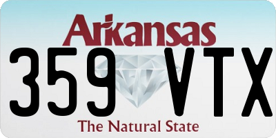 AR license plate 359VTX
