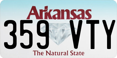 AR license plate 359VTY