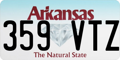 AR license plate 359VTZ