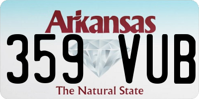 AR license plate 359VUB