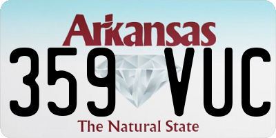 AR license plate 359VUC