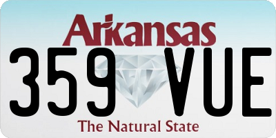 AR license plate 359VUE