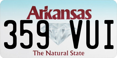 AR license plate 359VUI