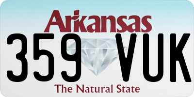 AR license plate 359VUK