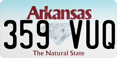 AR license plate 359VUQ