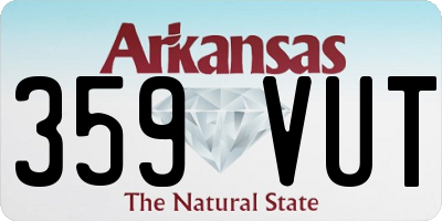 AR license plate 359VUT