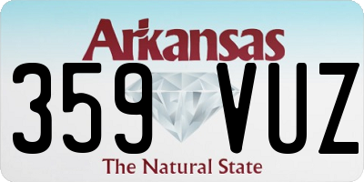 AR license plate 359VUZ