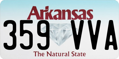 AR license plate 359VVA