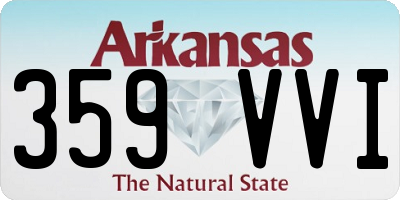 AR license plate 359VVI