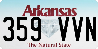 AR license plate 359VVN
