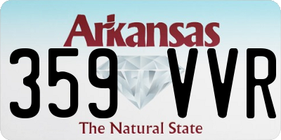 AR license plate 359VVR