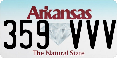 AR license plate 359VVV