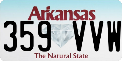 AR license plate 359VVW