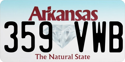 AR license plate 359VWB